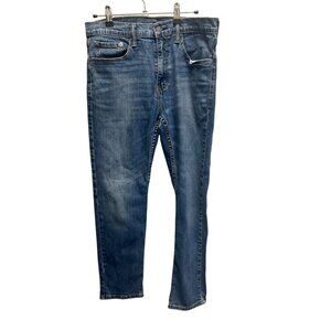 Levis 511 Slim Fit Mens Blue Jeans Size 34 W/32 L Denim Cotton Blend